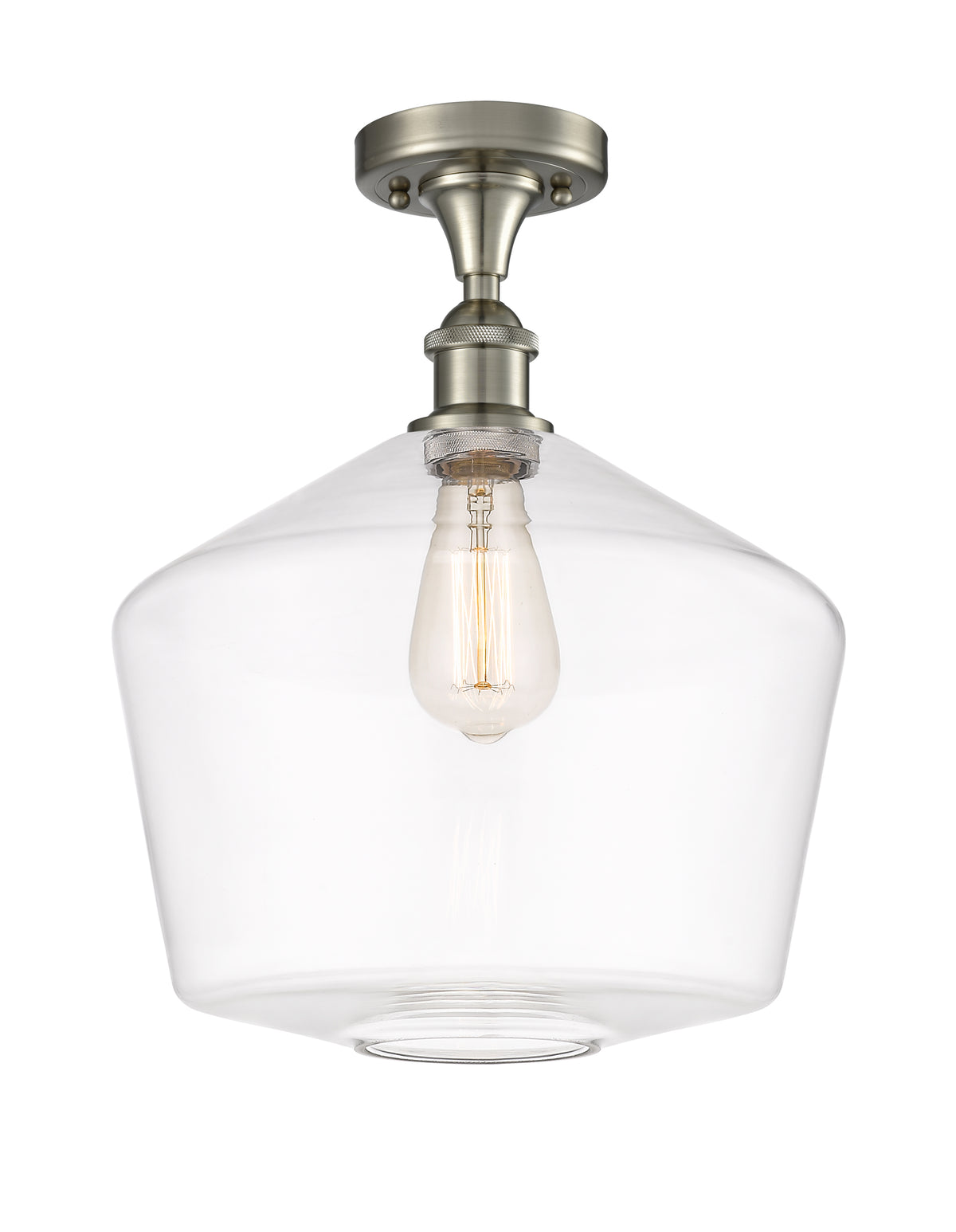 Cindyrella 12-Inch 1-Light Semi-Flush Mount 15-Inch High