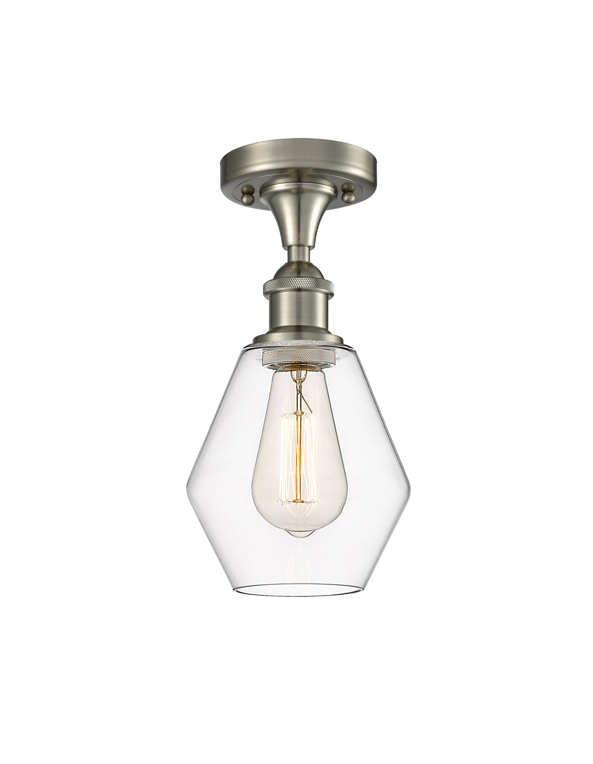 Cindyrella 6-Inch 1-Light Semi-Flush Mount 11.5-Inch High