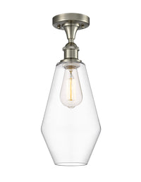 Edison Semi-Flush Mount Brushed Satin Nickel