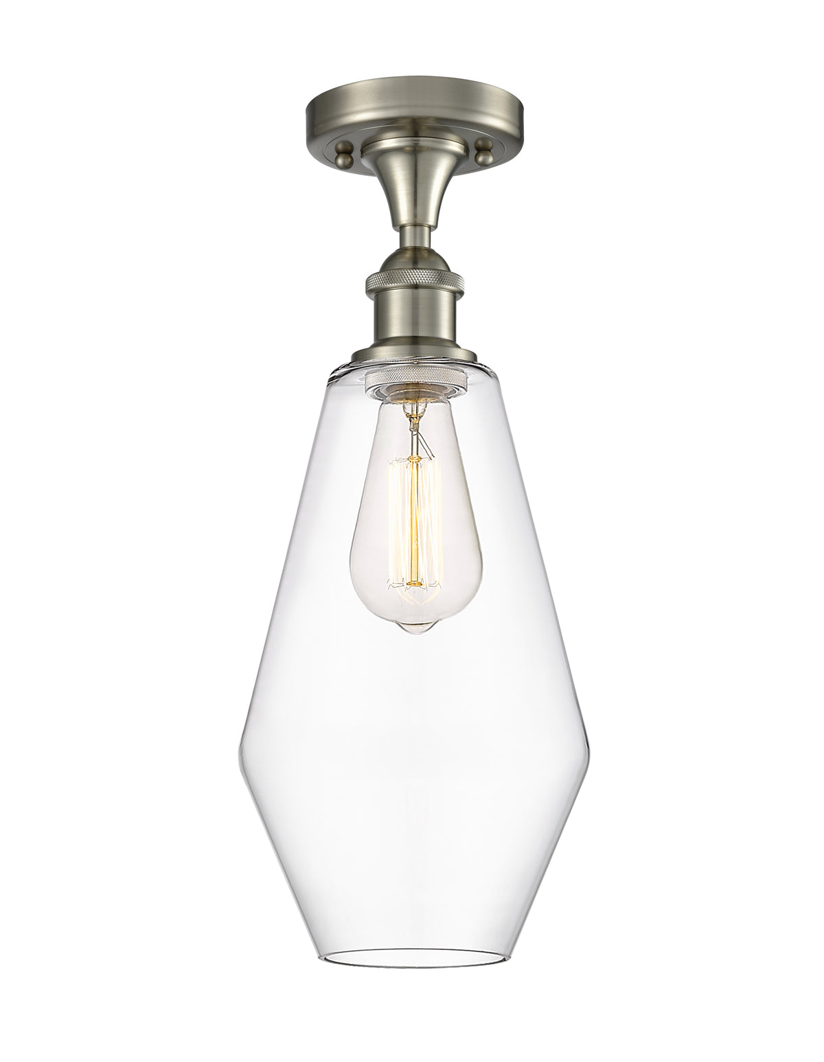 Cindyrella 7-Inch 1-Light Semi-Flush Mount 16-Inch High