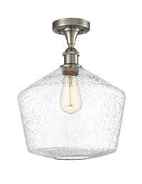 Edison Semi-Flush Mount Brushed Nickel