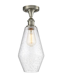 Edison Semi-Flush Mount Brushed Satin Nickel