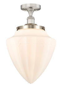 Edison Semi-Flush Mount Brushed Satin Nickel