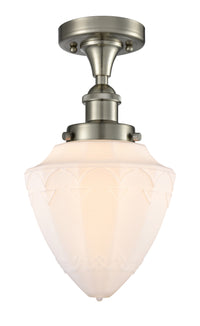 Edison Semi-Flush Mount Brushed Nickel