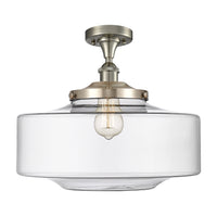 Edison Semi-Flush Mount Brushed Nickel