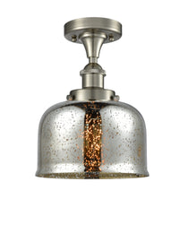 Edison Semi-Flush Mount Brushed Nickel Finish