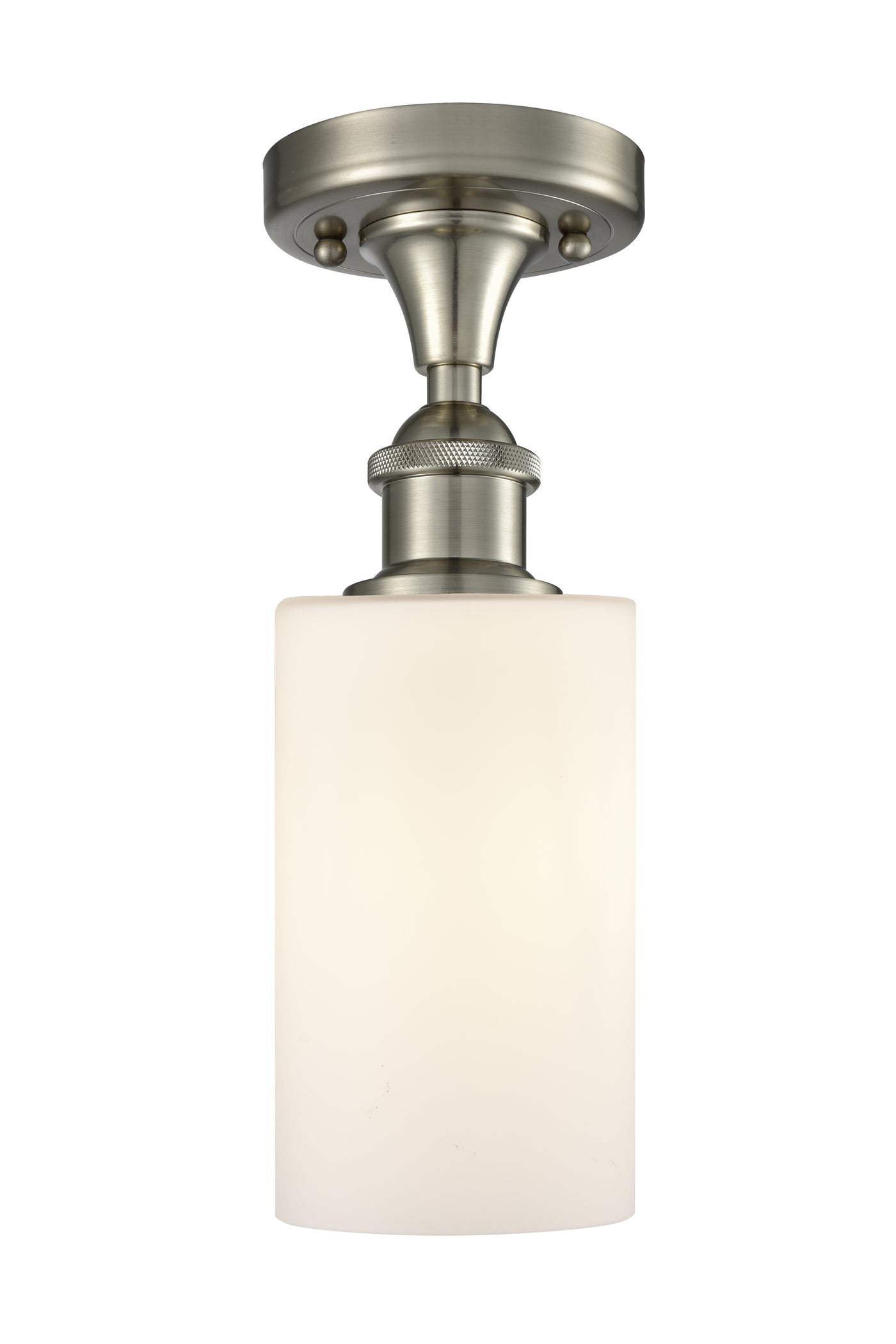 Edison Semi-Flush Mount Brushed Satin Nickel
