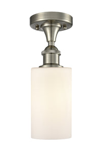 Edison Semi-Flush Mount Brushed Satin Nickel
