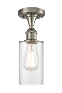 Edison Semi-Flush Mount Brushed Satin Nickel