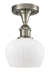 Edison Semi-Flush Mount Brushed Satin Nickel