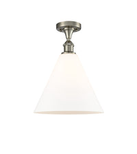 Edison Semi-Flush Mount Brushed Nickel