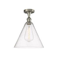 Edison Semi-Flush Mount Brushed Nickel