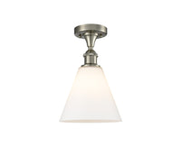 Edison Semi-Flush Mount Brushed Satin Nickel