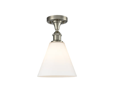 Berkshire Glass 8-Inch 1-Light Semi-Flush Mount 12-Inch High
