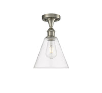 Edison Semi-Flush Mount Brushed Satin Nickel
