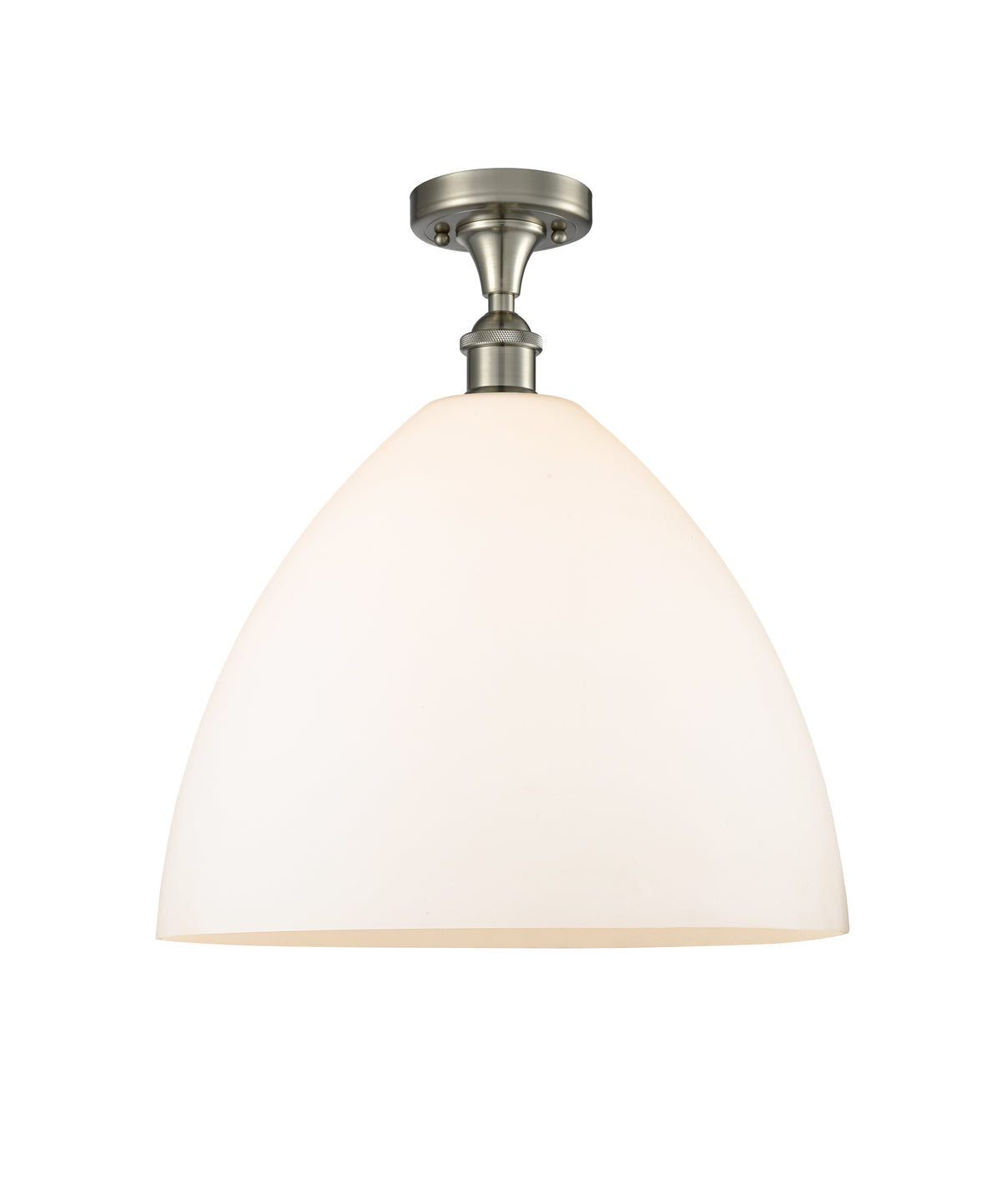 Bristol 16-Inch 1-Light Semi-Flush Mount Dome Shade 17.375-Inch High