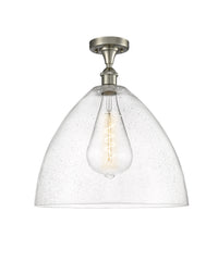 Edison Semi-Flush Mount Brushed Satin Nickel