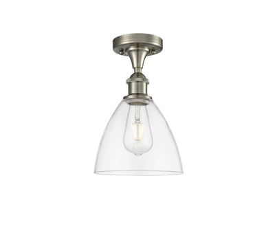 Bristol 8-Inch 1-Light Semi-Flush Mount Dome Shade 11.5-Inch High