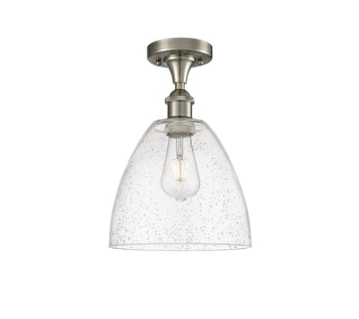 Bristol 9-Inch 1-Light Semi-Flush Mount Dome Shade 13.125-Inch High