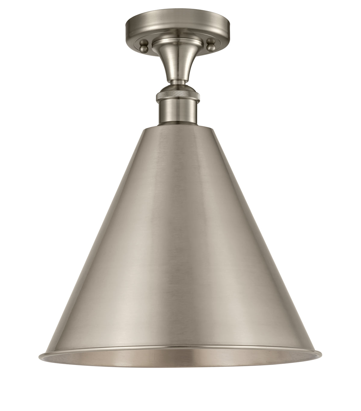 Berkshire Metal 16-Inch 1-Light Semi-Flush Mount 19-Inch High