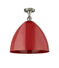 Edison Semi-Flush Mount Brushed Satin Nickel