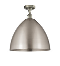 Edison Semi-Flush Mount Brushed Satin Nickel