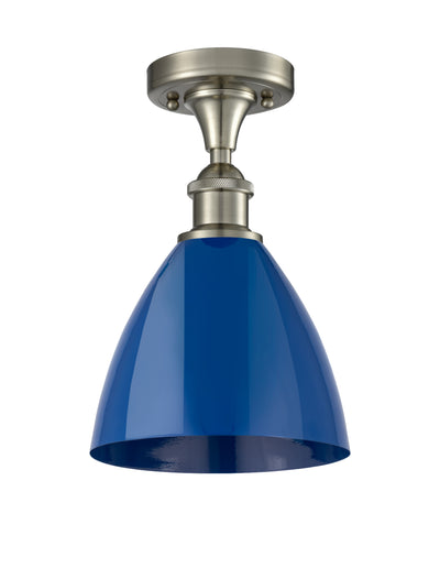 Plymouth 8-Inch 1-Light Semi-Flush Mount Dome Shade
