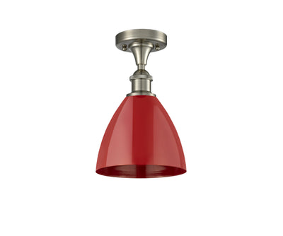 Plymouth 8-Inch 1-Light Semi-Flush Mount Dome Shade
