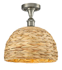 Edison Semi-Flush Mount Brushed Satin Nickel
