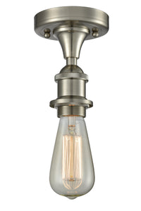 Edison Semi-Flush Mount Polished Nickel