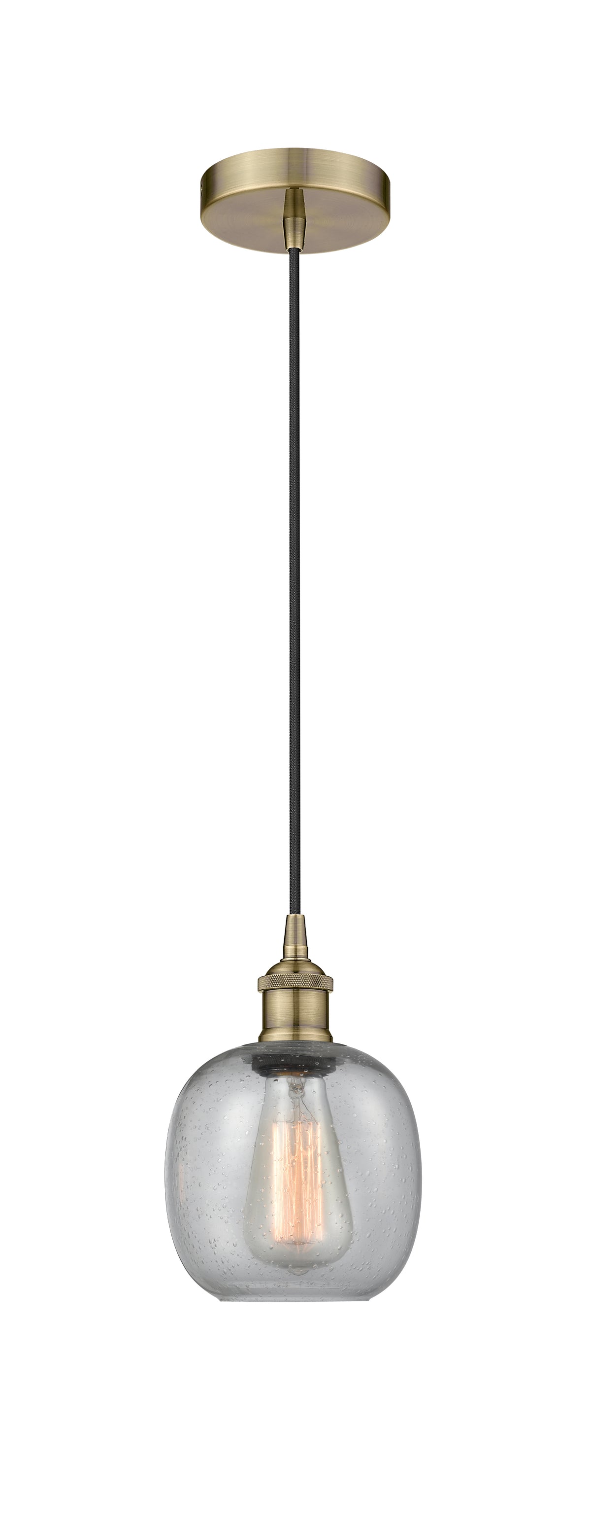 Edison Mini Pendant Antique Brass Finish