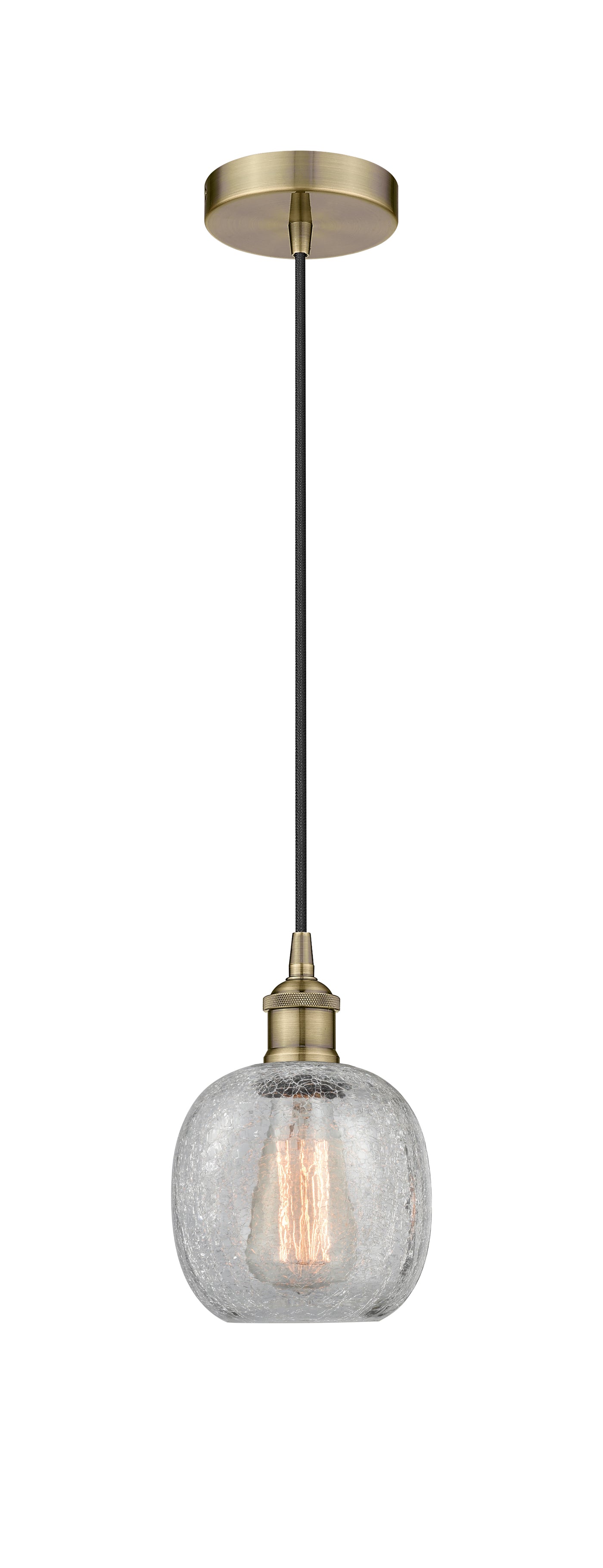 Edison Mini Pendant Antique Brass Finish