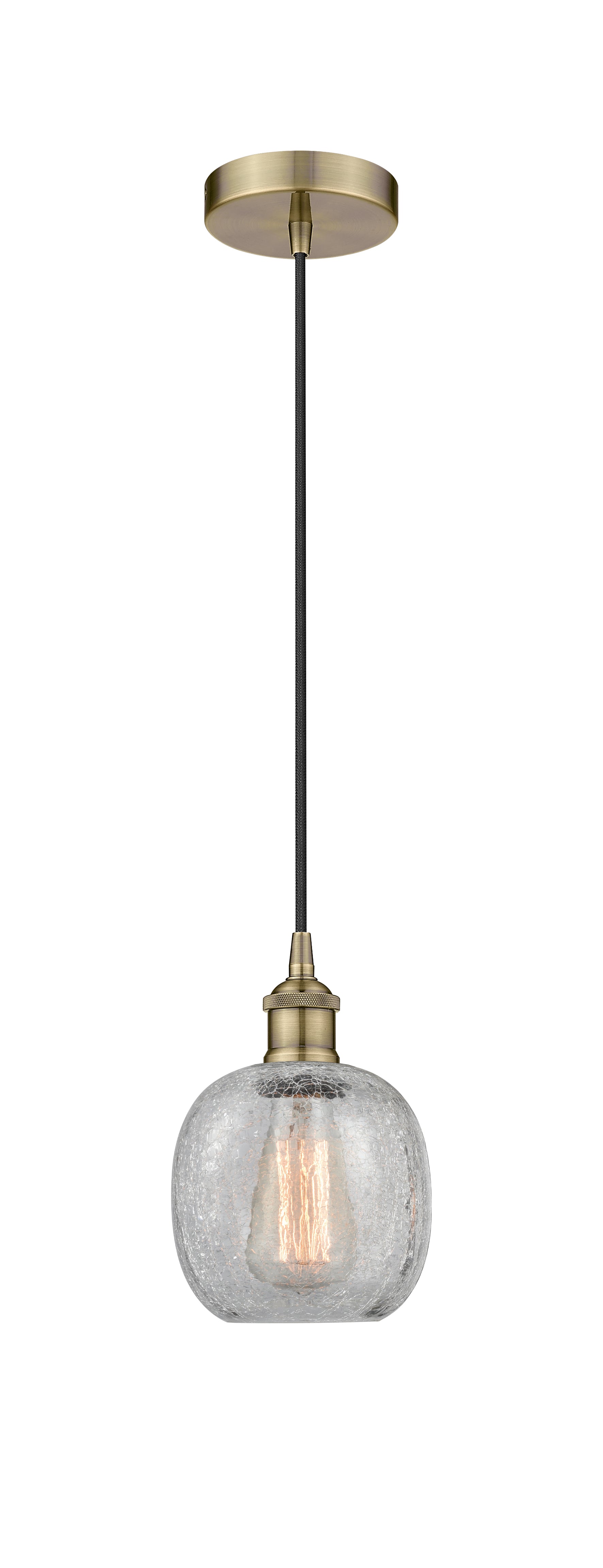 Edison Mini Pendant Antique Brass Finish
