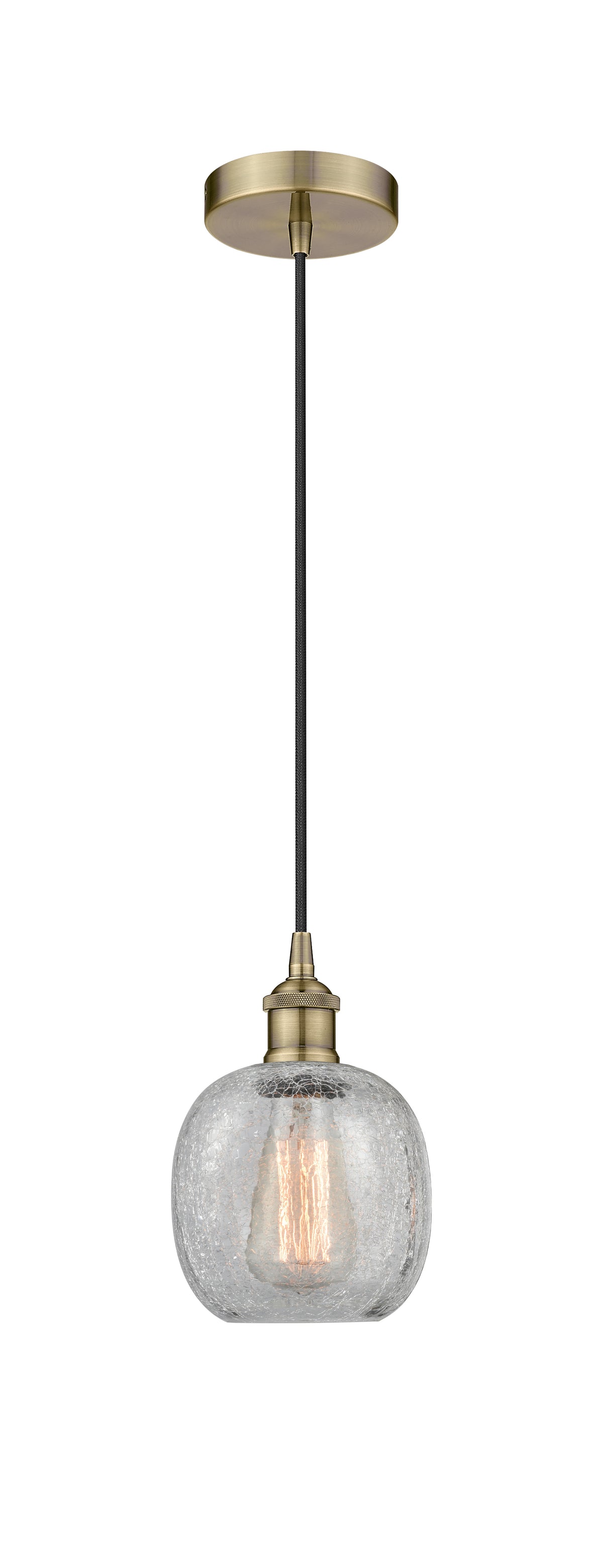 Edison Mini Pendant Antique Brass Finish