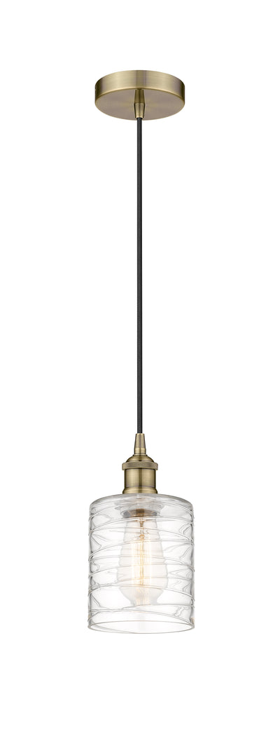 Edison Mini Pendant Antique Brass Finish