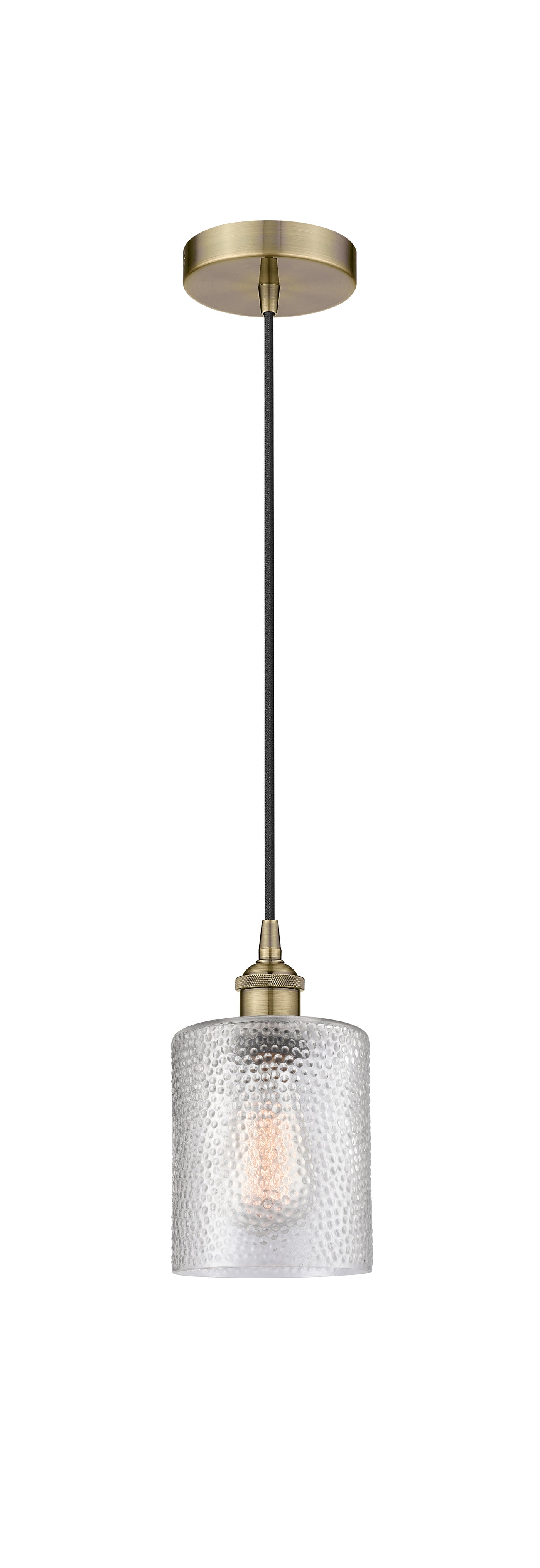 Edison Mini Pendant Antique Brass Cast Brass