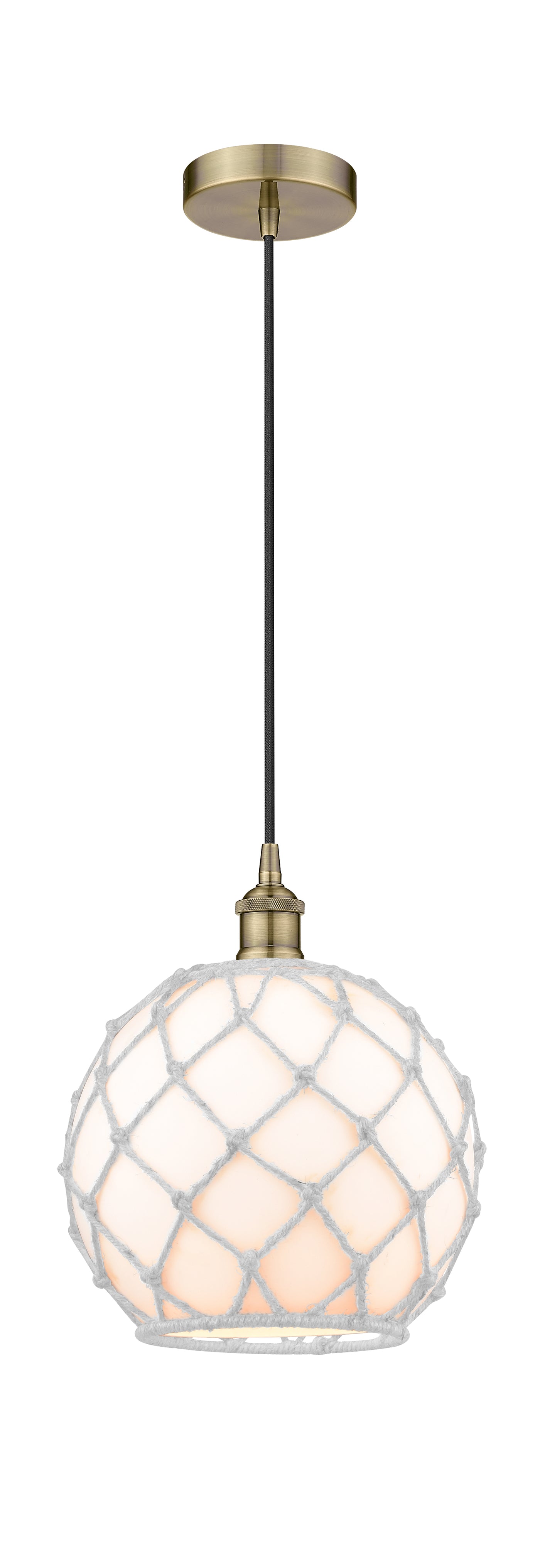 Edison Mini Pendant Antique Brass 10 Inch