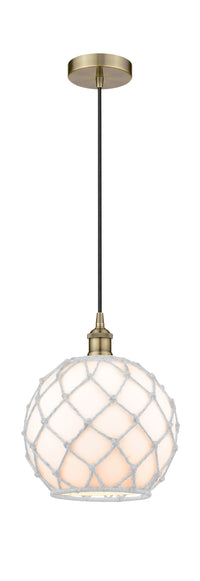 Edison Mini Pendant Antique Brass 10 Inch