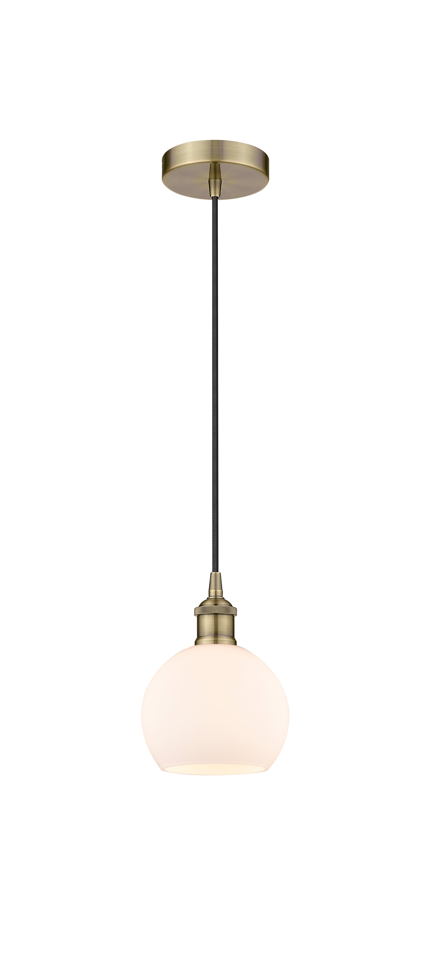 Edison Mini Pendant Antique Brass Finish
