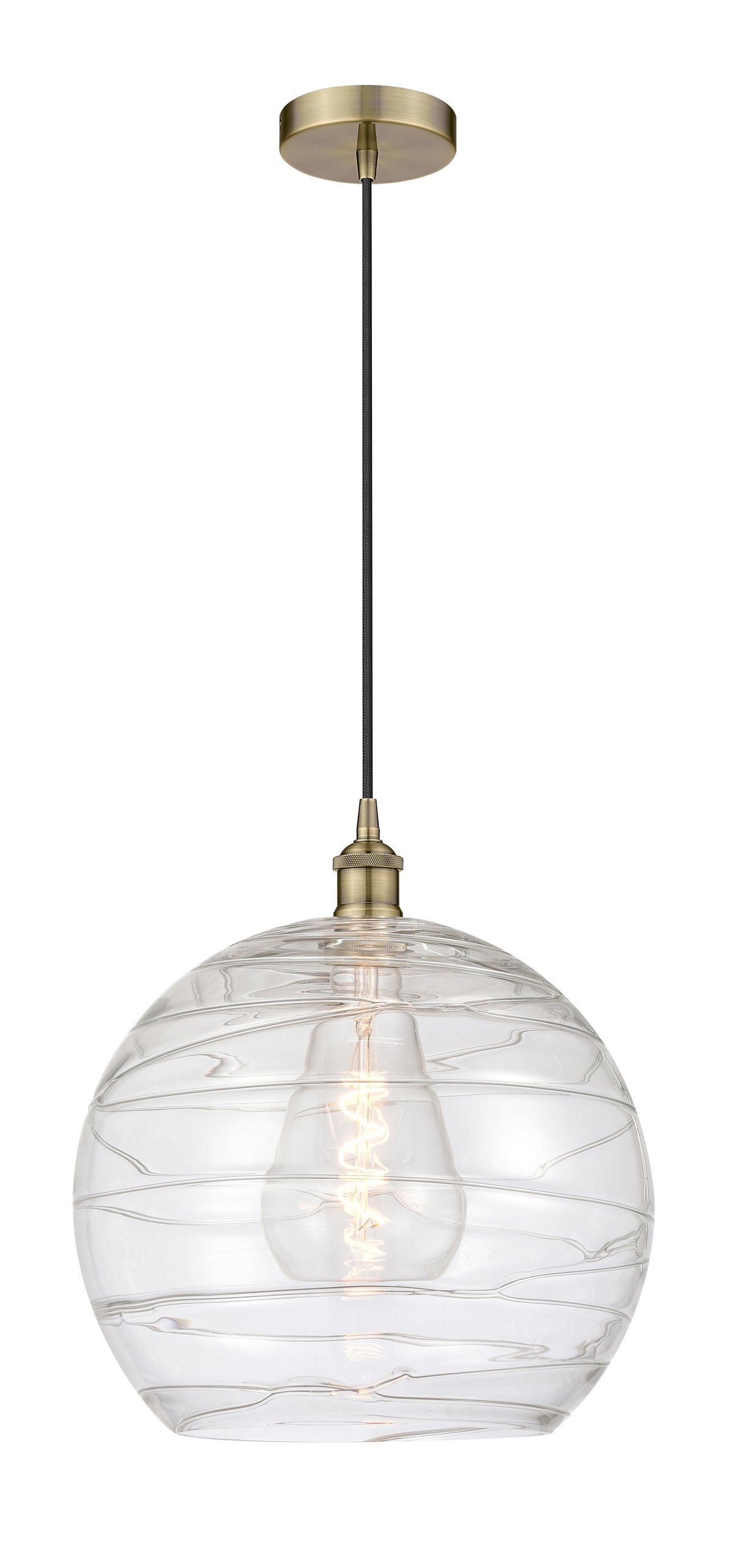 Edison Mini Pendant Antique Brass Finish