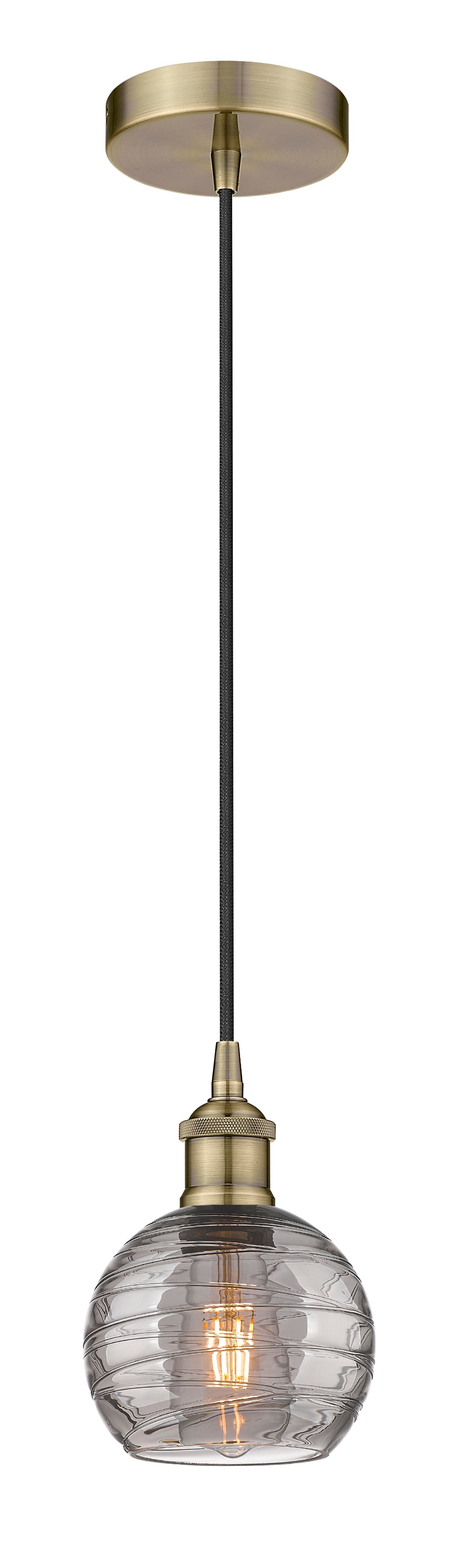 Edison Mini Pendant Antique Brass Finish