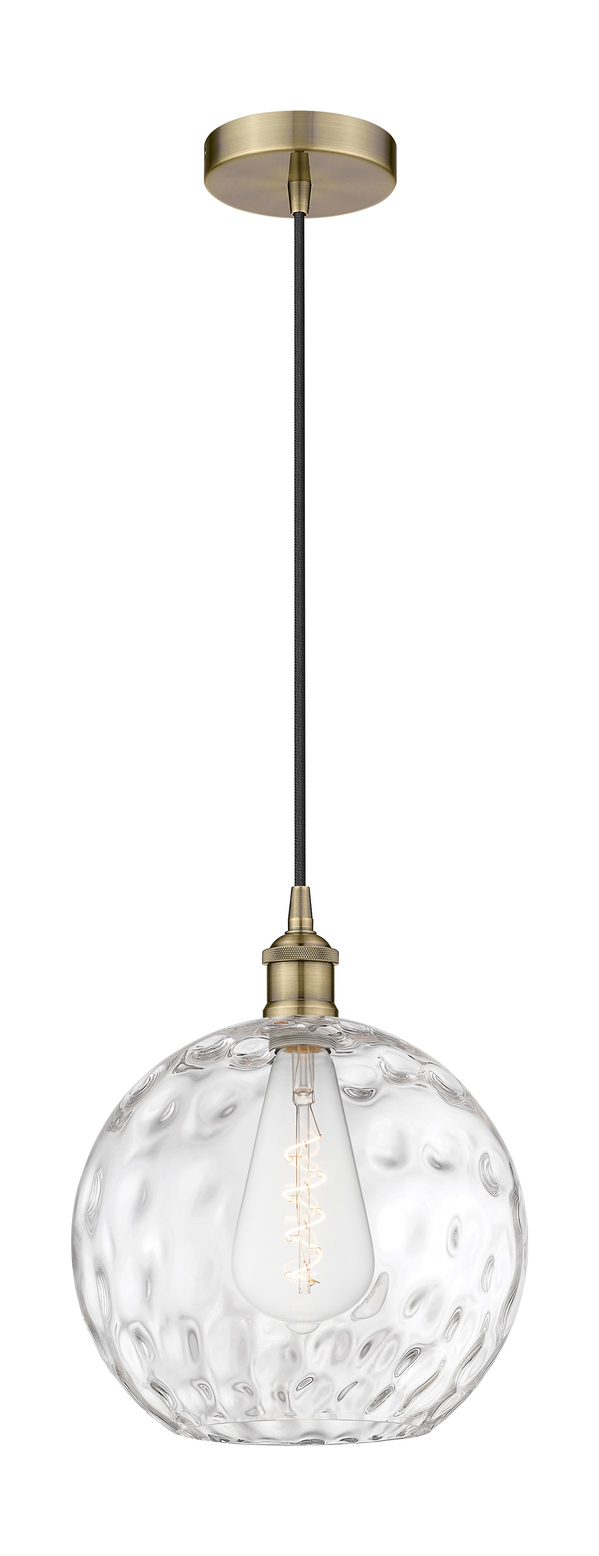 Edison Mini Pendant Cast Brass Antique