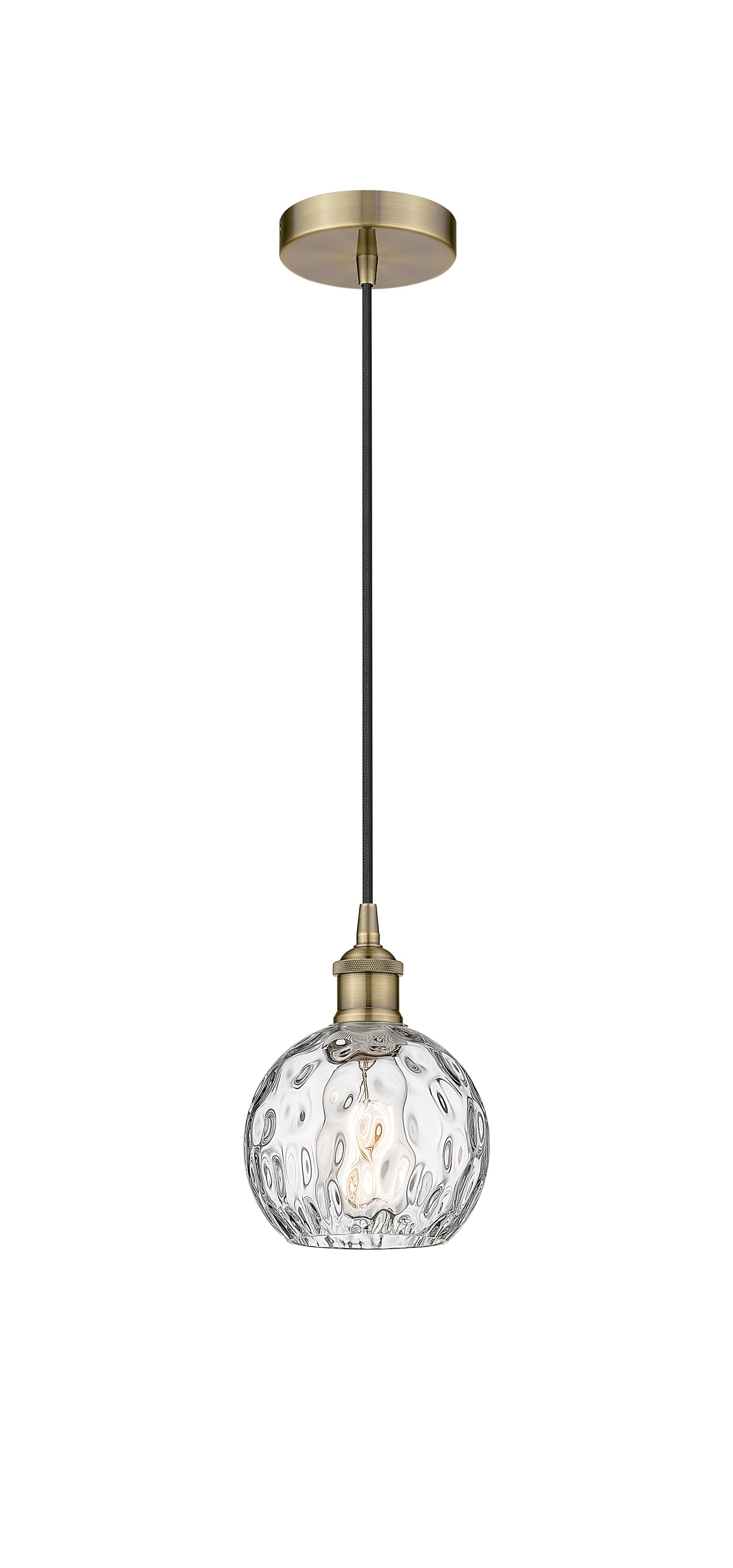 Edison Mini Pendant Antique Brass 10 Inch
