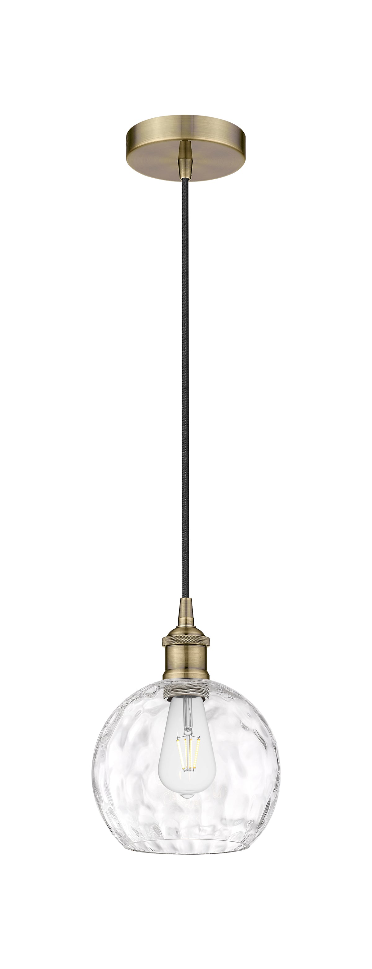 Edison Mini Pendant Antique Brass Finish