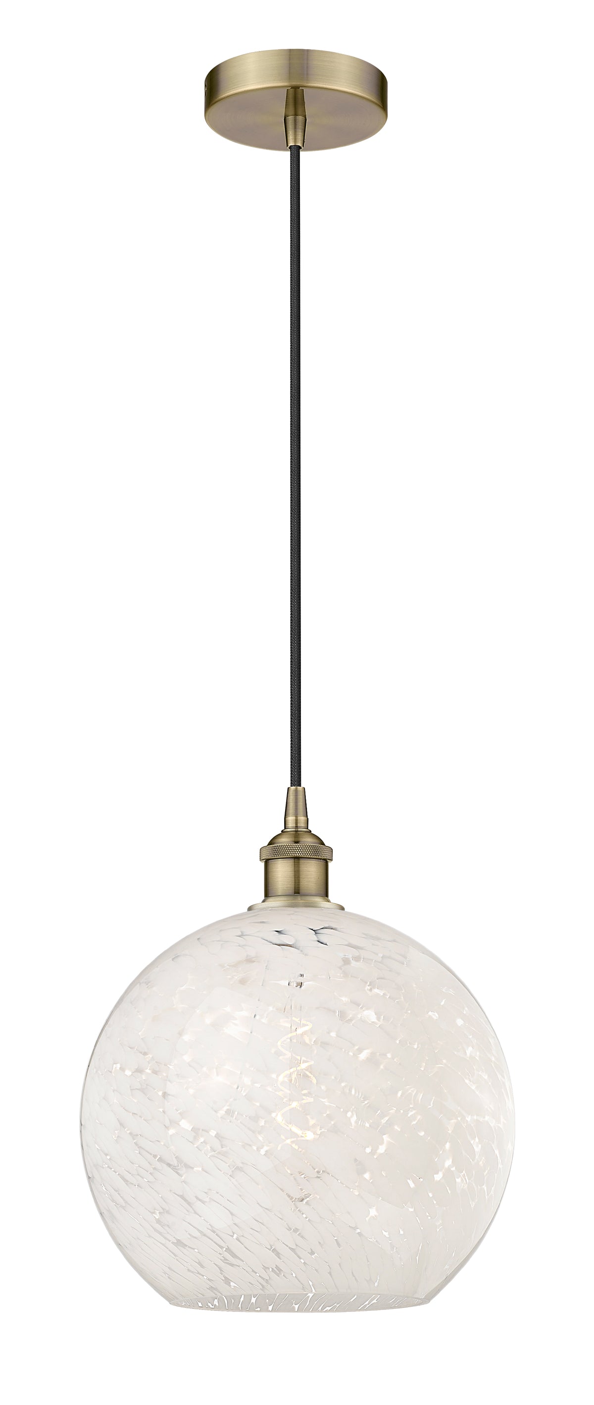Edison Mini Pendant Antique Brass 12 Inch