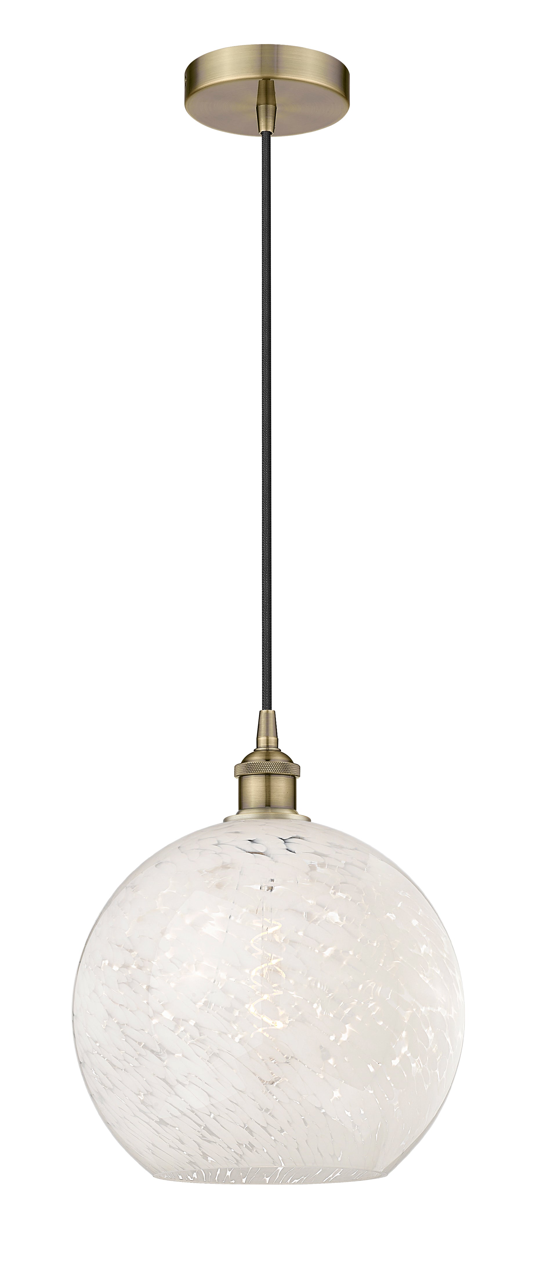 Edison Mini Pendant Antique Brass 12 Inch