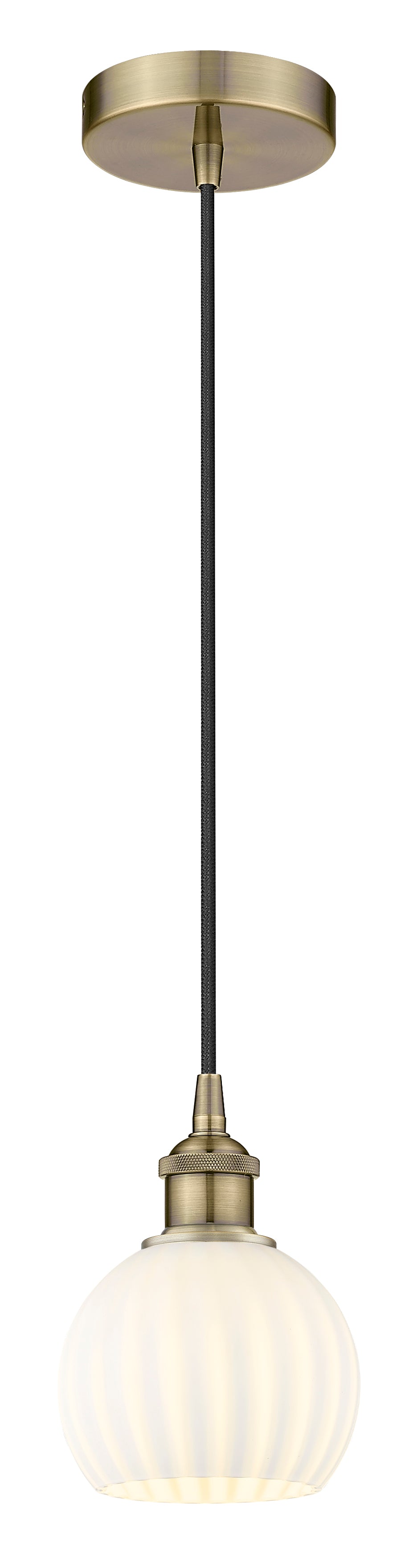 Edison Mini Pendant 6 Lights Cast Brass