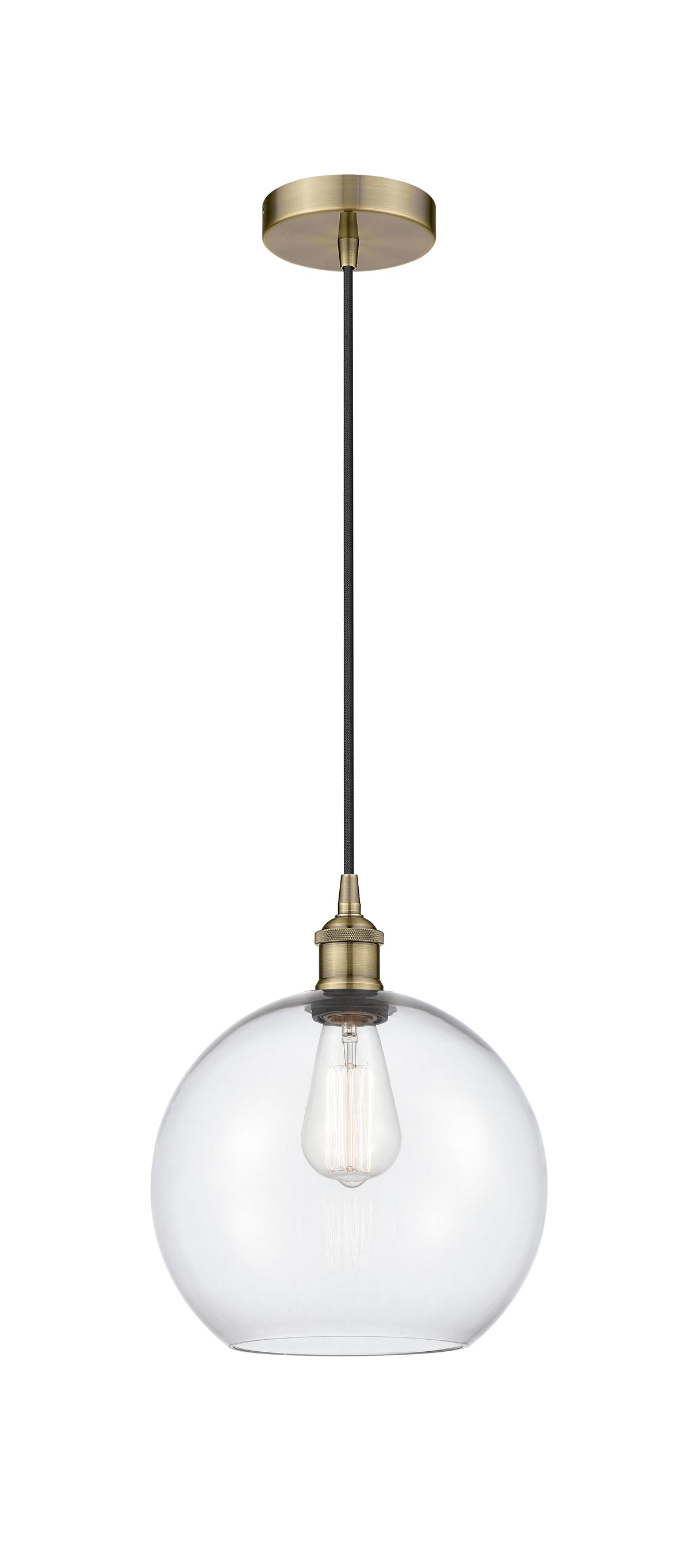 Edison Mini Pendant Antique Brass Finish