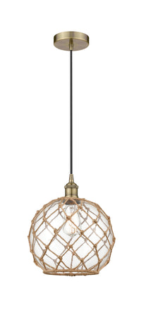 Edison Mini Pendant Antique Brass 10 Inch