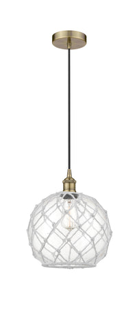 Edison Mini Pendant Antique Brass 10 Inch